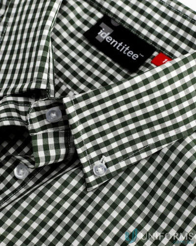Ladies Miller Gingham SS Check Shirt in classic gingham check for casual workwear uniforms