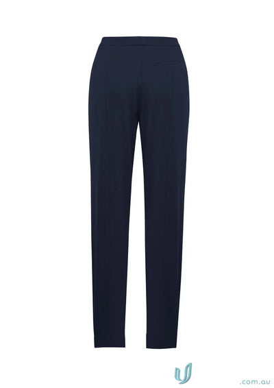 Navy blue ladies Remy pants from Biz Collection Ladies with a straight-leg fit
