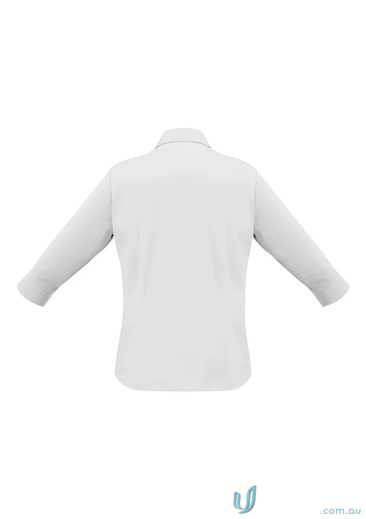 Womens chambray short sleeve shirt from Biz Collection Ladies, perfect for casual style