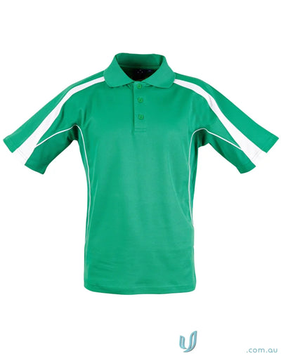 Green and white Legend Polo short sleeve polo for Mens Ps53 Legend Truedry series