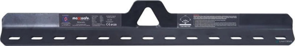 Black metal roof anchor Maxisafe Flat Bar Anchor for secure flat bar or custom orb use