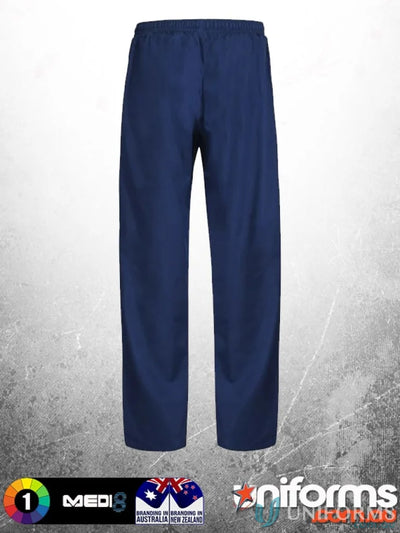 Navy blue Medi8 Unisex Reversible Scrub Pants with reinforced stress points