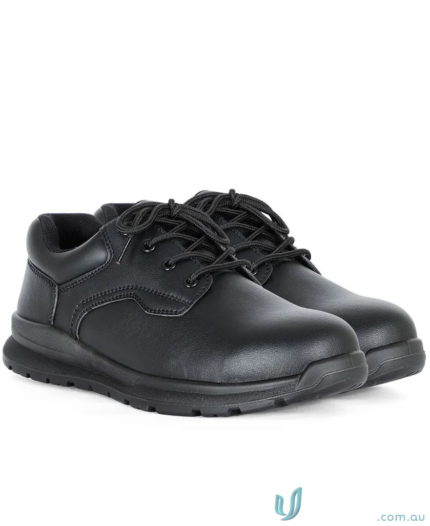 Microfibre Lace Up Steel Toe Shoe for workwear and uniforms with durable soles