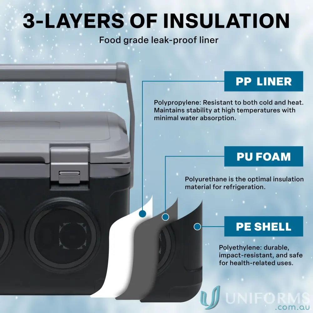 21L cooler IGOISB Onâ€‘Ice 21L Portable Cooler with Builtâ€‘in Bluetooth Speaker