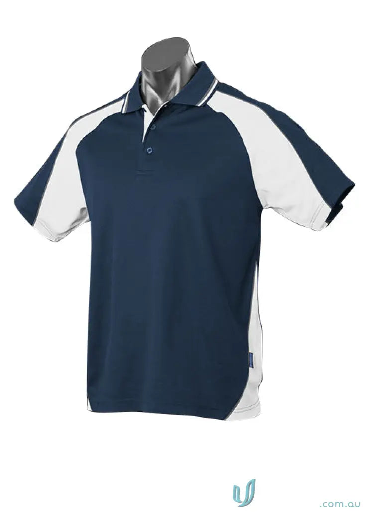 Navy and white Panorama Polo shirt ideal for uniforms or workwear fashion