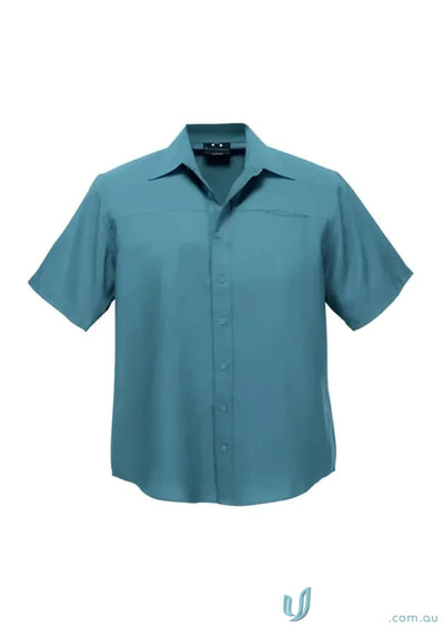 Teal mens Oasis short sleeve shirt displayed in Mens Plain SS Oasis Shirt