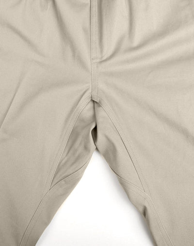 Khaki PLANETT unisex cotton stretch drill cuffed work pants
