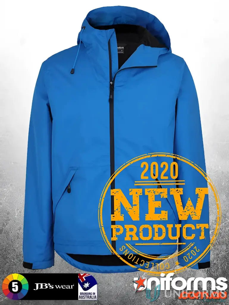 Blue hooded Podium Tech Jacket from JB’s Podium Tech to stay warm and stylish