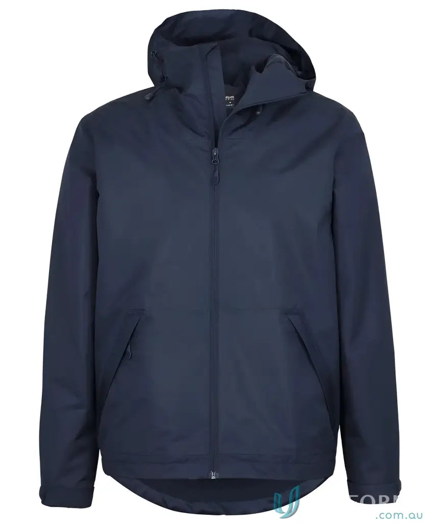 Navy hooded Podium Tech Jacket from Jb’s Podium Tech to stay warm and look cool