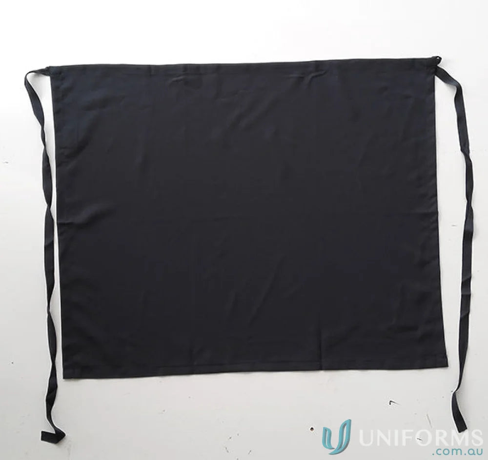 Bocini WA0604 Polyester Drill Half Apron With Pocket in Black