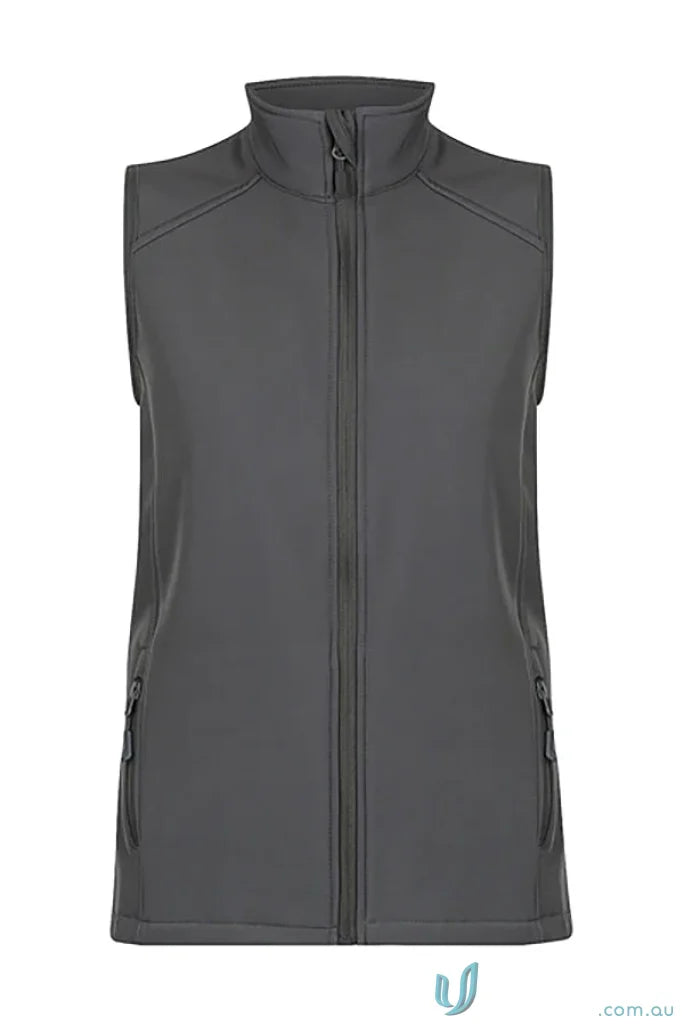Gray zip-up vest from Selwyn Mens Vests, perfect for workwear and adjusting to chest measurement