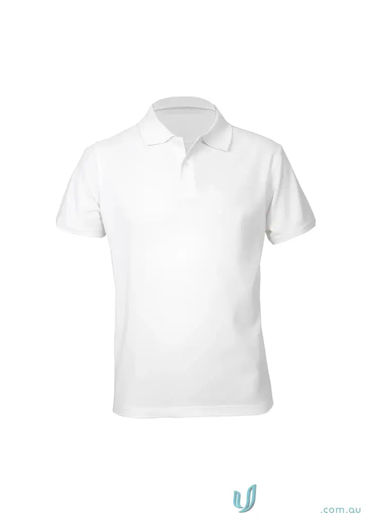 Mens neon short White Polo Shirt from Sorrento Polo Biz Collection Mens short sleeve polo