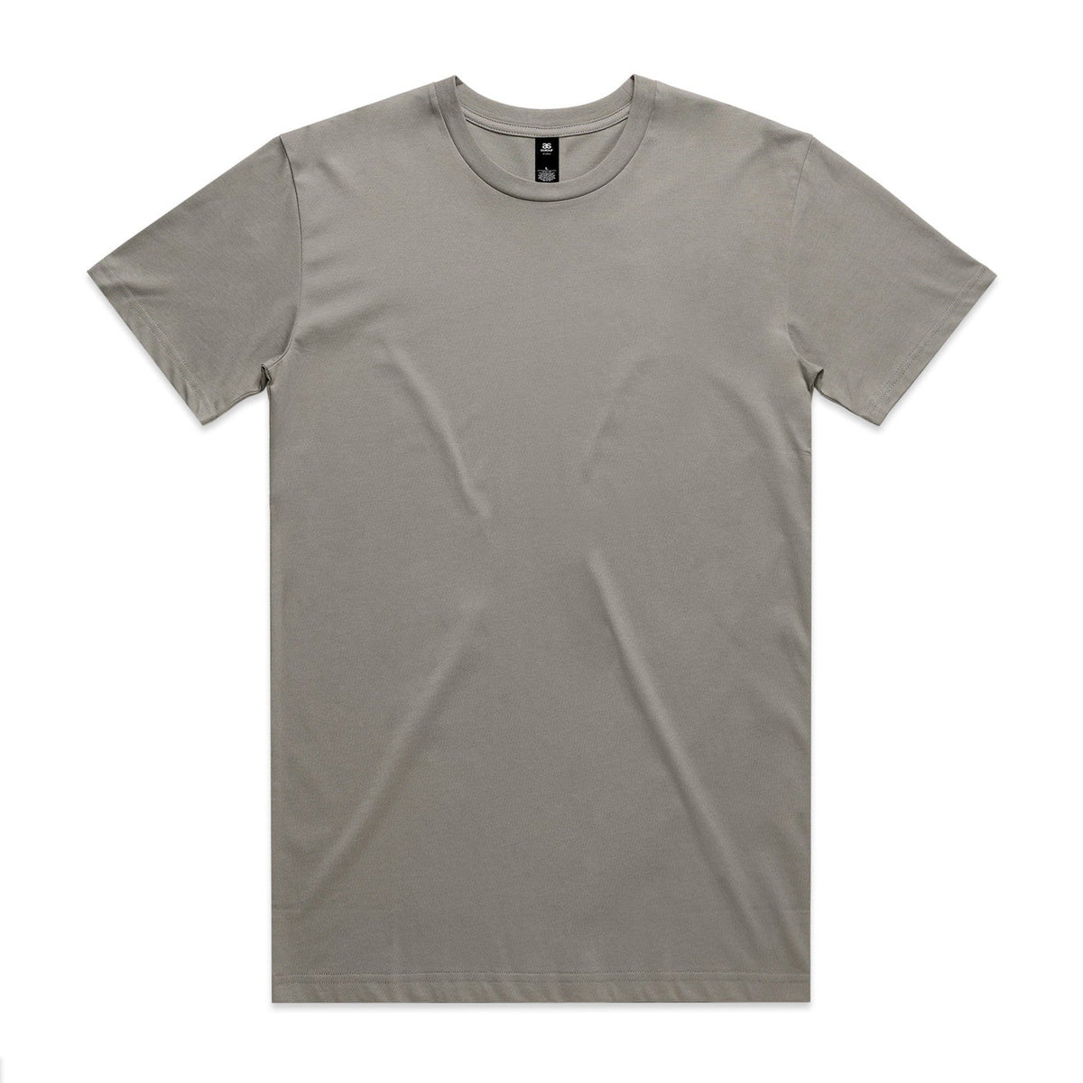 A minimalist gray cotton planett staple tee with crew neck and short sleeves perfect for workwear uniforms