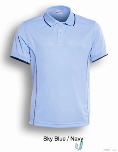 Bocini CP0910 Stitch Polo in Sky/Navy