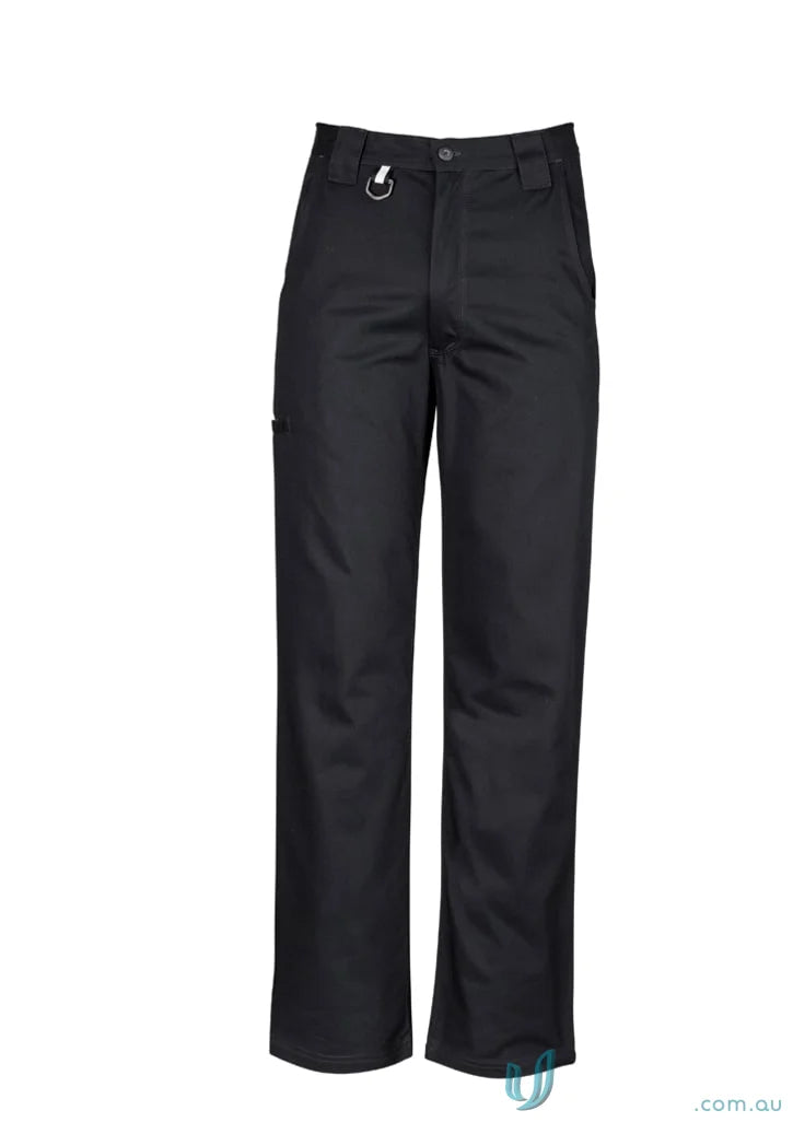 Black work pants from Syzmik Mens Plain Utility Pants zw002 with wide belt loops