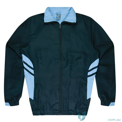 Dark blue and light blue Tasman Mens Tracktops, cool uniforms for work or casual wear