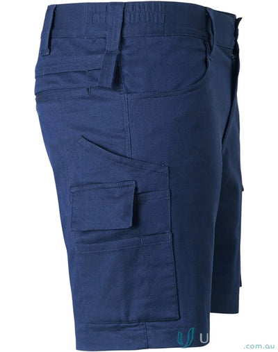 Blue cargo shorts from WP27 Unisex Cotton Stretch Rip Stop Work Shorts collection