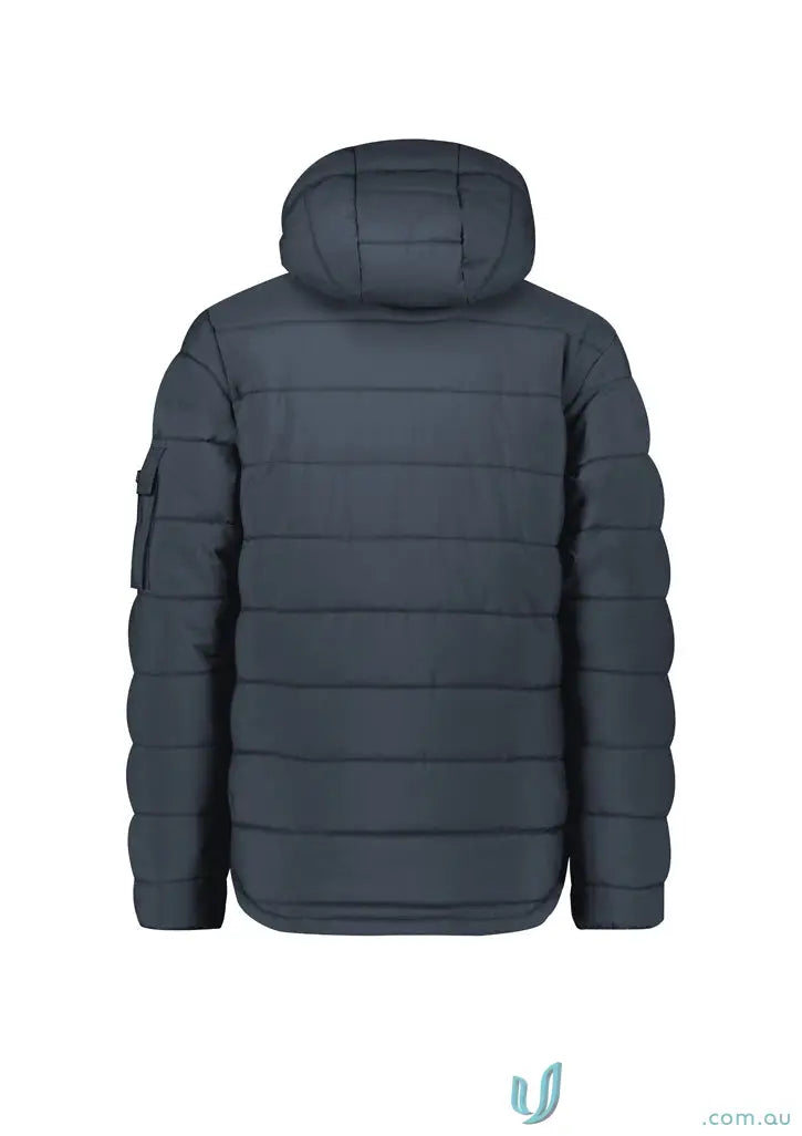 Dark blue Unisex Streetworx Hooded Puffer Jacket with hood for casual style