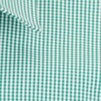 Westgarth gingham mint green white shirt collar detail