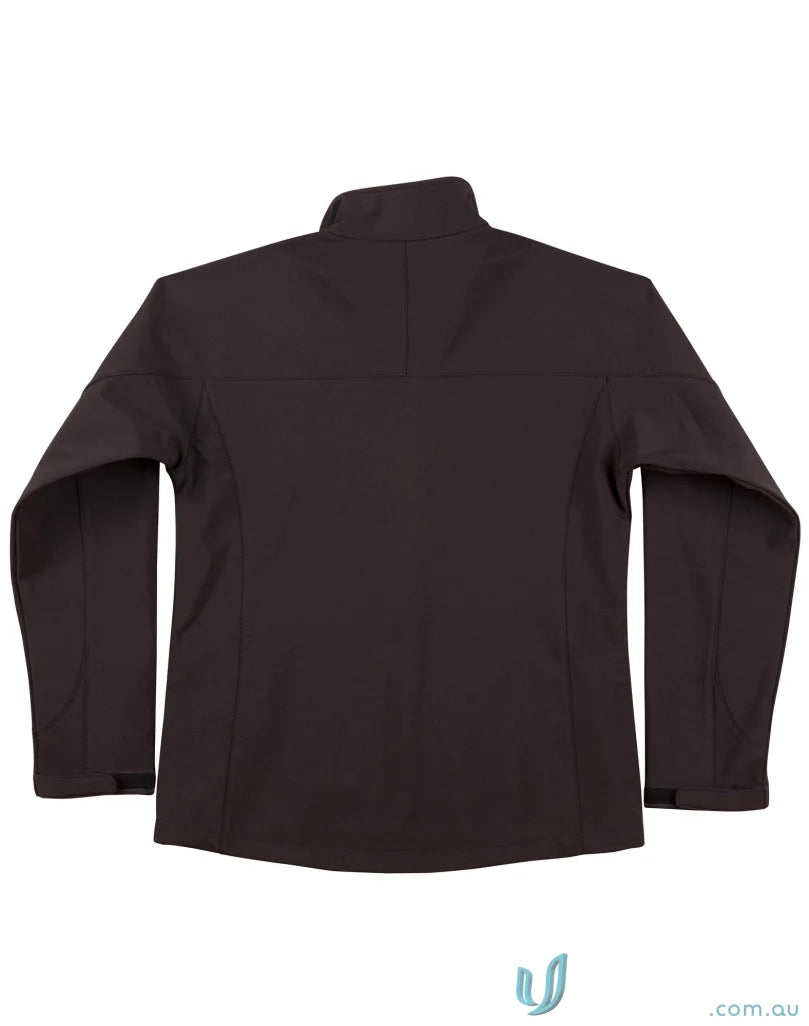 Dark brown Winning Spirit Ladies Whistler Softshell Jacket front view perfect for outdoors