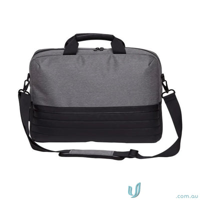 Grey and black Wired Brief Bag with top handle and shoulder strap for workwear or uniforms
