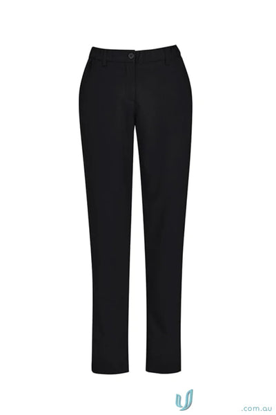 Black women’s slim leg pant with bizcare comfort waist, perfect for aged care