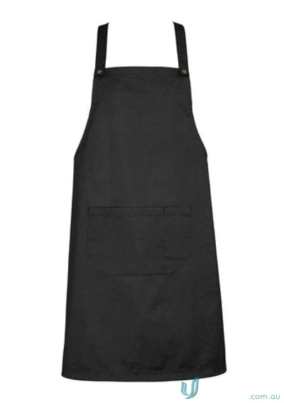 Black apron with pocket from Yes Chef Urban Full Bib Apron biz collection bib apron ba55